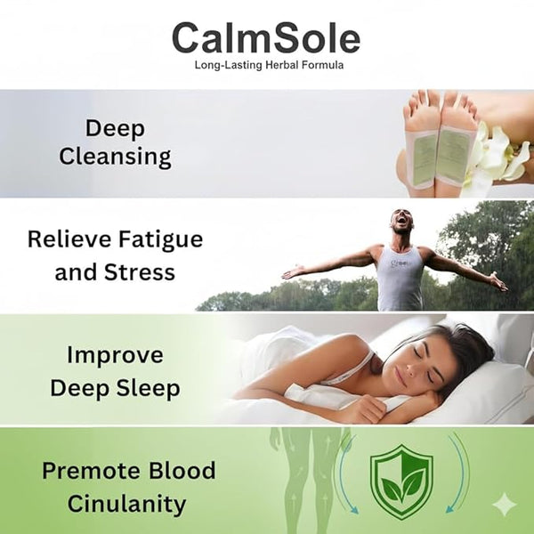 Deep Cleansing Foot Pads for Detox & Relaxation | Internal Toxin Removal, Pain Relief, Better Sleep & Circulation for Men & Women (Buy 1 Get 1 Free) Pack of 2x5 patches each