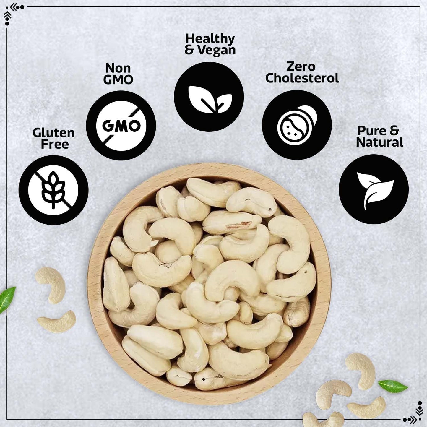 Hapnuts Premium Cashews 250g (Pack of 4) | 100% Natural & Crunchy | Value Combo Dry Fruits