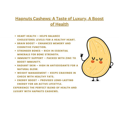 Hapnuts Premium Cashews 250g (Pack of 4) | 100% Natural & Crunchy | Value Combo Dry Fruits